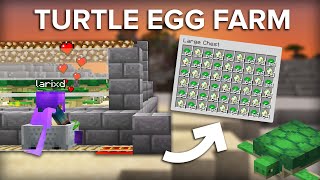 Minecraft Turtle Egg Farm  Hundreds of EggsScutes Per Hour [upl. by Eicak183]