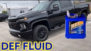 2022 Silverado 3500hd Duramax DEF Fluid [upl. by Aihppa]