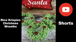 Rice Krispies Christmas Wreaths Shorts [upl. by Herra]