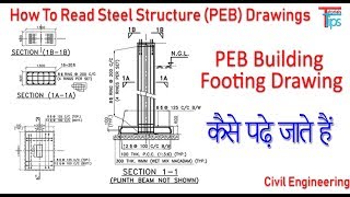 How To Read PEB Building Footing Drawings  Foundation Drawing PDF [upl. by Llecrad]