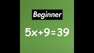 Algebra  Balance Method Beginner [upl. by Lebanna940]