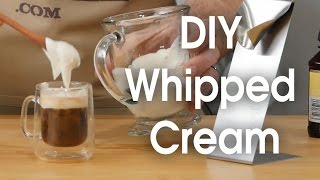 DIY whipped cream in 60 seconds [upl. by Nahtanha]