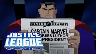 The League warns Shazam  Justice League Unlimited [upl. by Juxon626]