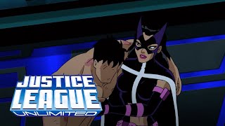 Superman and Huntress rescue The Question from Cadmus  Justice League Unlimited [upl. by Levey259]