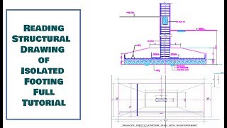 How To Read Structural Drawing Ep04 Isolated Footing Full Detail [upl. by Kung259]