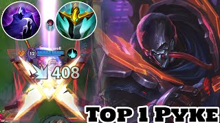 Wild Rift Pyke  Top 1 Pyke PROJECT Skin Gameplay Rank Challenger [upl. by Ahsuatan]