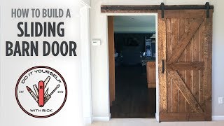 DIY Sliding Barn Door [upl. by Lacagnia651]