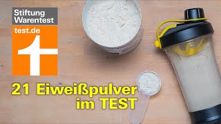 Test Eiweißpulver 4 Proteinpulver schadstoffbelastet  21 ProteinShakes getestet Whey Protein [upl. by Nwahsal]