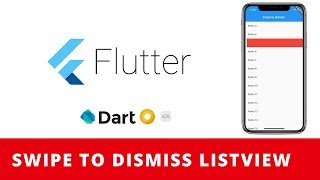 Flutter Swipe to dismissdelete ListView Tutorial [upl. by Naux]