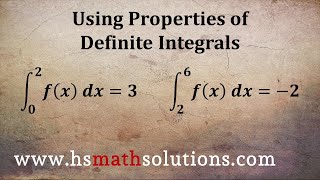 Properties of Definite Integrals Example [upl. by Hachman]