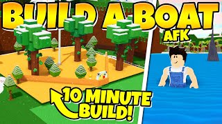 BUILD THIS AFK GOLD FARM IN 10 MINUTES Build a Boat [upl. by Archle]