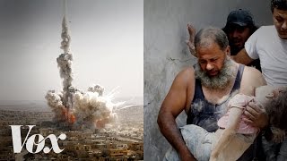 Before amp after photos illustrate Aleppo destruction [upl. by Lyrad609]