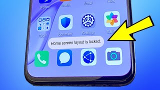 Home screen layout is locked  How to unlock  Huawei  xiaomi  samsung [upl. by Annaerda]