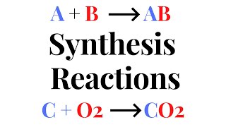 SYNTHESIS REACTIONS [upl. by Ahsiniuq]