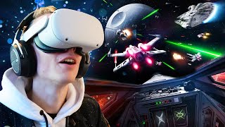 Star Wars Squadrons In VR On The Oculus Quest 2 Is A Blast [upl. by Anamuj]