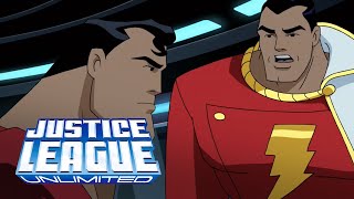 Shazam quits The Justice League  Justice League Unlimited [upl. by Aleacem327]