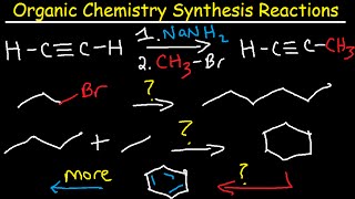 Organic Chemistry Synthesis Reactions  Examples and Practice Problems  Retrosynthesis [upl. by Inaleon]