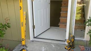 Jeld Wen Front Door Installation  Really crappy products and craftsmanship PART 1 [upl. by Erdnoid]