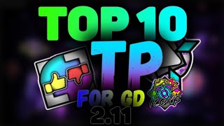 TOP 10 TexturePacks for GD 211  Geometry Dash 211 [upl. by Aleksandr558]