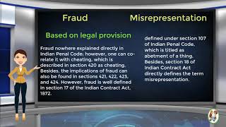 What is Difference Between Fraud amp Misrepresentation [upl. by Cassady]