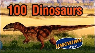 100 Dinosaurs  Size Comparison [upl. by Bland]