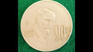 20 Centavos Coin of Mexico Dated 1975 [upl. by Hamehseer976]