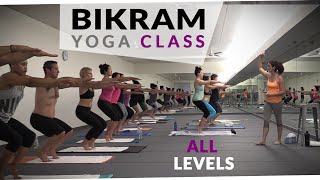 Bikram Yoga Workout  🔥 60 Minute Hot Yoga with Maggie Grove [upl. by Adnuhser347]