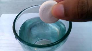 How Effervescent Tablets Dissolve in Water [upl. by Ahusoj]