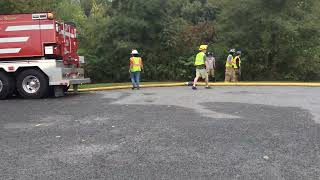 Part 1  Rural Water Supply Drill  Montoursville PA  September 2024  1000 GPM Club [upl. by Cordle]