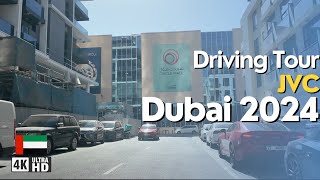 Driving Tour 4K Jumeirah Village Circle JVC Dubai [upl. by Isolde]