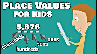 Place Values For Kids  Ones Tens Hundreds Thousands [upl. by Aecila]