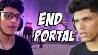 I went to END PORTAL with liveinsaan minecraft part 19 [upl. by Marlin]