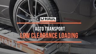 Auto Transport Low Clearance Loading [upl. by Nomolos24]