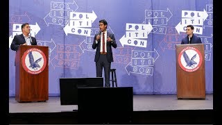 Politicon 2017 Cenk Uygur vs Ben Shapiro with Steven Olikara [upl. by Mariska580]