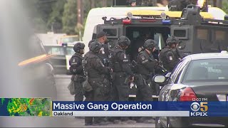 Gang Super Group Members Targeted In Multiple Raids Across Oakland East Bay [upl. by Oicnecserc57]