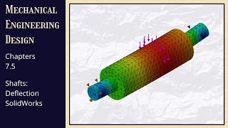 Shigley 75  Shaft Deflection  SolidWorks [upl. by Shea]