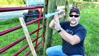 HOW TO INSTALL A FARM GATE [upl. by Podvin]