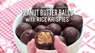 PEANUT BUTTER BALLS with RICE KRISPIES [upl. by Garland]