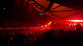 The Weeknd The Word SATAN Appearing During Arena Performance [upl. by Hcirdla235]