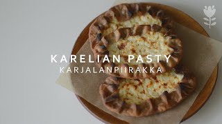 KARJALANPIIRAKKA  Finnish Karelian pasty recipe [upl. by Nicolella]