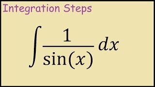 How to integrate 1sinx [upl. by Aym]