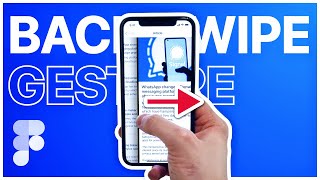 Back Swipe Gesture  Figma Prototyping [upl. by Scherle]