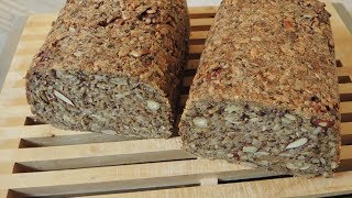 Rezept Glutenfreies Powerbrot 100 vegan 100 frei von Gluten [upl. by Etnomed]