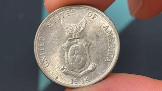 1944D Philippines 20 Centavos Coin • Values Information Mintage History and More [upl. by Aeslehc]