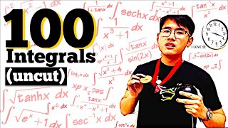 100 integrals in one take [upl. by Yerga]