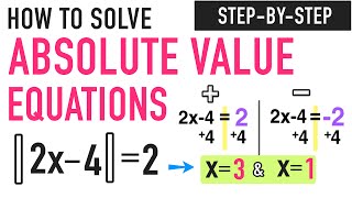 Solving Absolute Value Equations Explained [upl. by Atsirk]