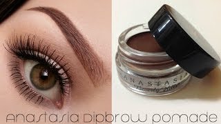 How To Use ABH Dipbrow Pomade Eyebrow Tutorial [upl. by Notnil]