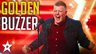 Nervous Welsh Opera Singer Gets GOLDEN BUZZER  Britains Got Talent  Got Talent Global [upl. by Brody]