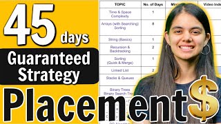 Placements  How to study in last 45 days  Step by Step Roadmap [upl. by Thackeray]