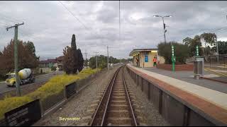 Transperth train driver cab view  B series  PerthMidlandPerth  peak hour lockdown service [upl. by Acissj951]